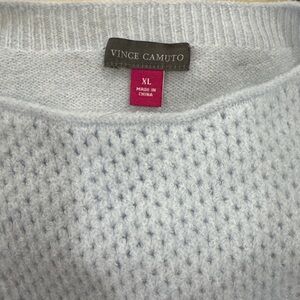 Vince Camuto Light Gray Crew Neck Sweater